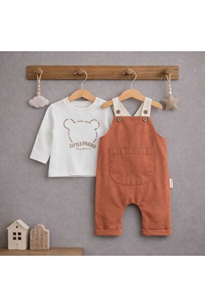 krm kerem bebe طقم ملابس أطفال مكون من قطعتين مصنوع من القطن بنسبة 100%، أنيق...