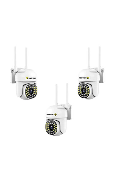 Jortan 3 x WiFi HD Surveillance Camera with Infrared Vision and Advanced IP66...