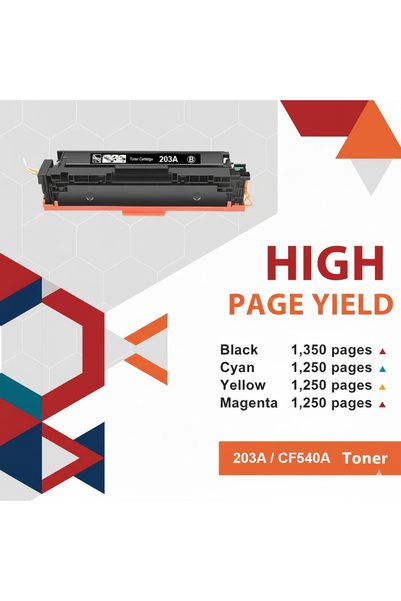 APLUS 203A CF543A Magenta Compatible Toner Cartridges HP Color LaserJet Pro M254, MFP M280, M281 Series