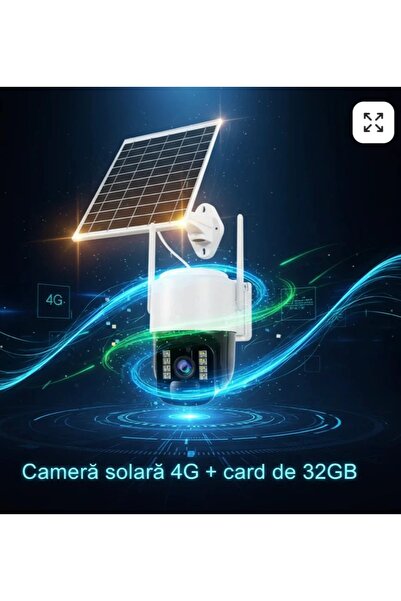 Innova Solar Surveillance Camera TS1-4G +32GB Card, 6MP, PTZ 355°, Night Visi...