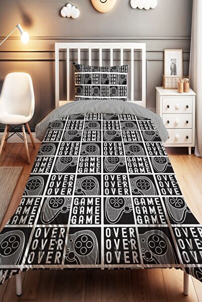 EVPANYA Game over Patterned Single Baby Kids Bedding Set