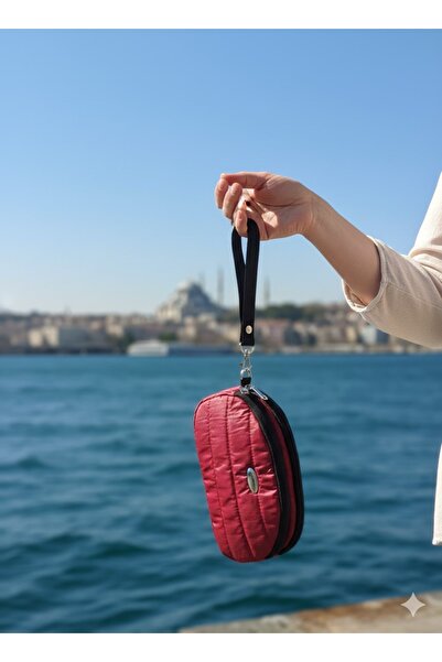 NEWFULL Портфоліо Стиль Подвійний відділ для макіяжу та сумочки - текстурован...