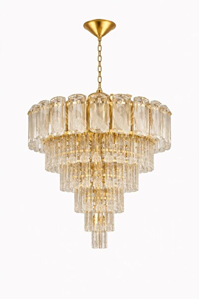 ecodesignline Elystra Gold , Krom Kristal Sarkıt Avize – Modern Lüks Tasarım