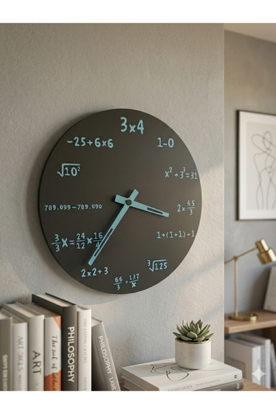 OEM Ceas de perete, Model matematica, Ecuatii Matematica, Cadou, 3D, Plastic,...