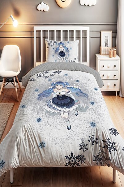 EVPANYA طقم غطاء لحاف للأطفال من Özgür Anime بنمط مميز