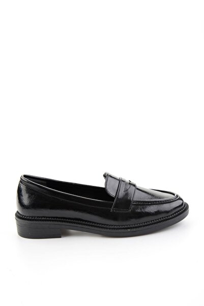 Bambi Siyah Kadın Loafer Ayakkabı K01216100142