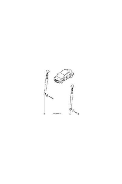 Renault Rear Shock Absorber 6001549248
