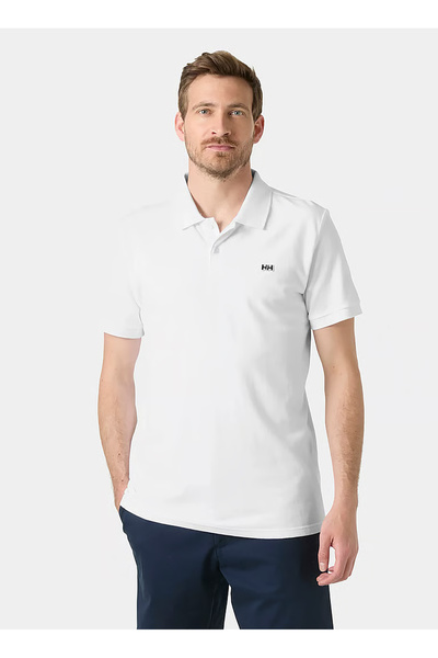 Helly Hansen HHA.54543_HHA.001HUDSON Ανδρικό μπλουζάκι πόλο με στάμπα λευκού ...