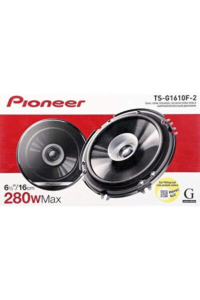 Urbanstore مكبرات صوت سيارة بايونير TS-G1610F مقاس 6.5 بوصة ثنائية المخروط