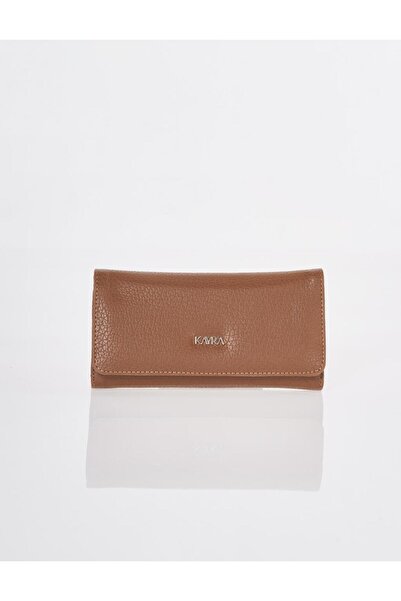 Kayra Long Wallet with Cover Brown