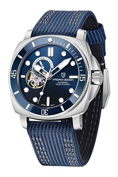 Pagani design PD1736 Men’s Automatic Watches 43mm Mechanical Skeleton Waterpr...