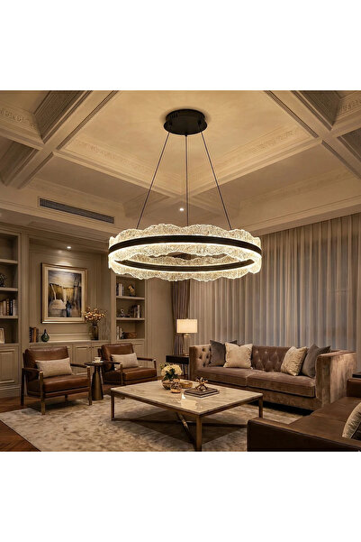 Grecia نجف مودرن أسود لون الانارة 3 اضاءات 115 واط مقاس 800 ملم