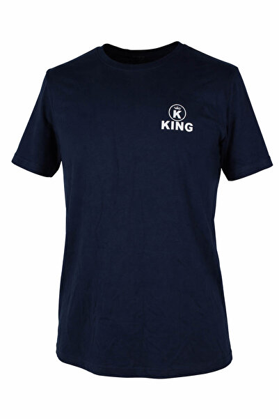 trender 26Y595000003 Navy Blue Men's T-Shirt King O Neck