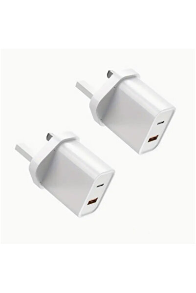 EHOME 2pcs UK USB Type C Fast Charger Adapter Plug, Type G Travel Wall Block ...