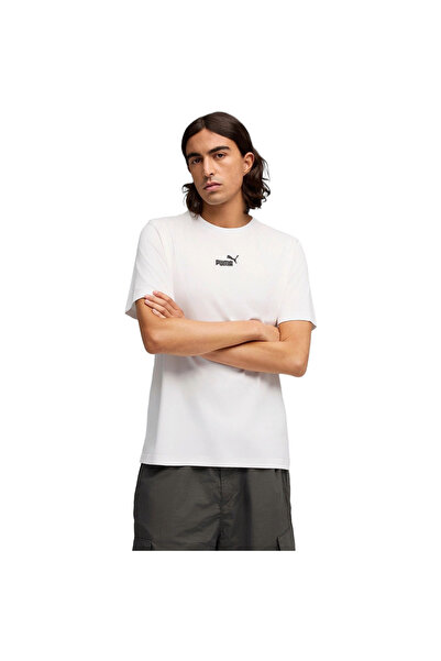 Puma T-shirt Ess Small No.1 Logo Centered Tee, White, Men