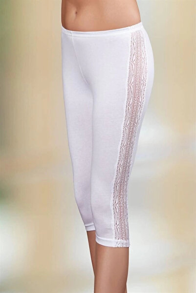 Generic Brand Şahinler Women's Lace-Lined Leggings B890 Mariposa Secret