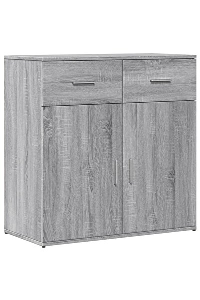 vidaxl Servantă, gri sonoma, 79x38x80 cm, lemn compozit