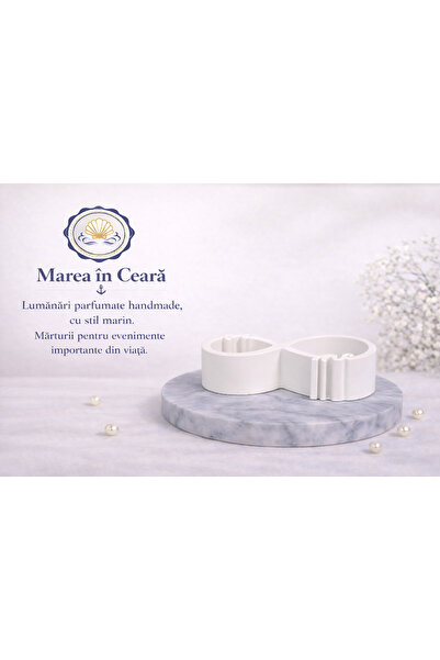 marea in ceara „You & Me” – suport handmade din praf ceramic pentru momente s...