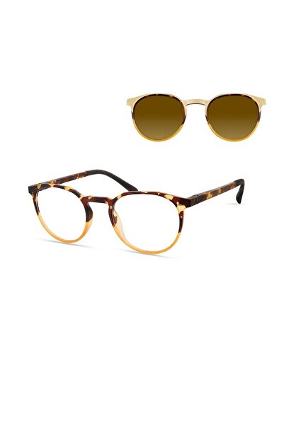 eco eyewear Didessa Ylttg 48*20 140 Polarized Women's Glasses with Solar Clip on