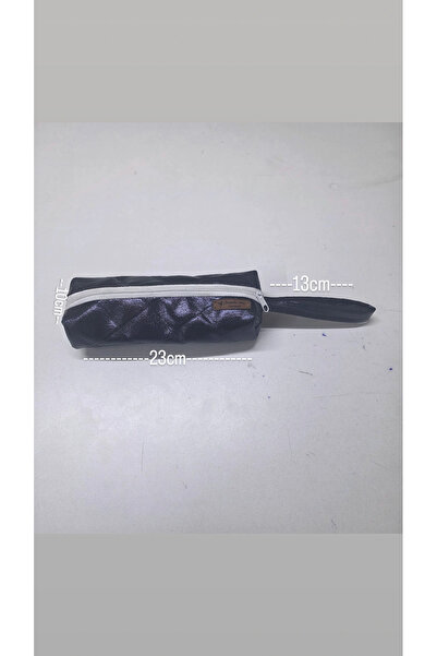 Zümrüdüanka Handmade Shiny Navy Blue Fabric Handbag with Gold-Plated Finish