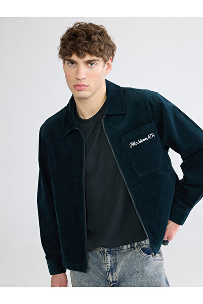 LC Waikiki Loose Fit Velvet Men's Shirt Jacket
