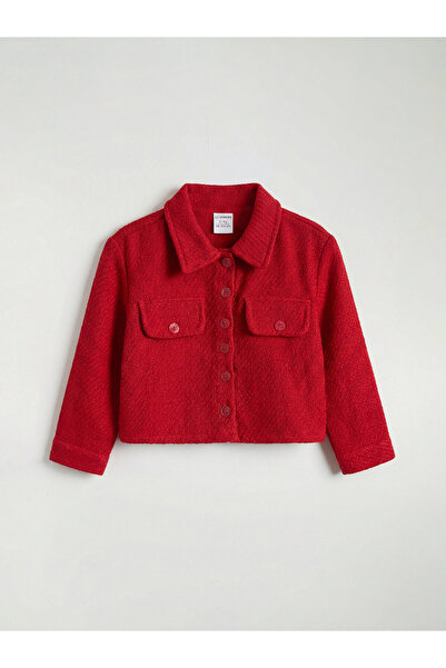 LC Waikiki Tweed Shirt Jacket for Girls