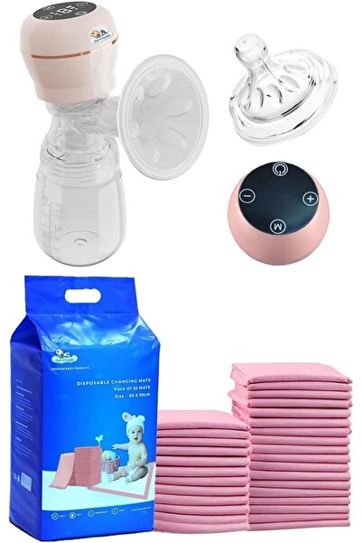 Cute n Cuddle مضخة ثدي كهربائية مع حصائر تغيير الحفاضات، عبوة من 90 قطعة، لون...