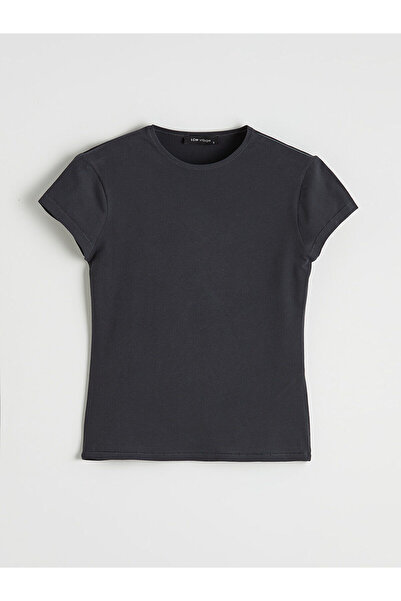 LC Waikiki Lcw Visionanthracite Crew Neck Women's T-Shirt