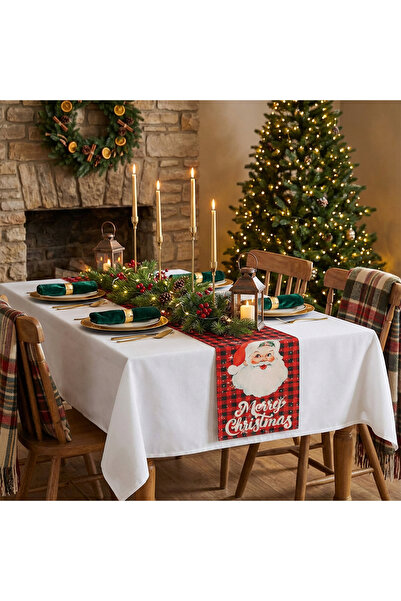 OEM Christmas decoration - table runner - Santa Claus - 183 x 33 cm