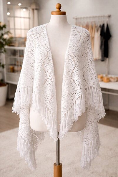 Poly El örgüsü omuz şalı / özel yapım el emeği omuz şalı / ÖRGÜ OMUZ ŞALI