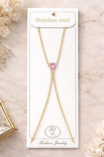 Vipfoni Waterway Zircon Stone Heart Detailed Shahmeran Bracelet