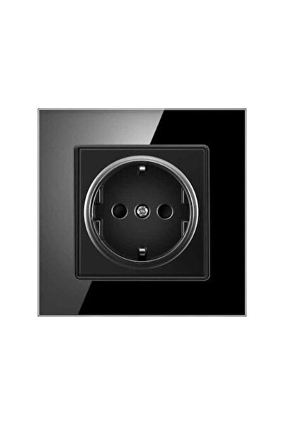 COBI SMART® Priză simplă, Panou din sticlă neagră, 220–250V, 16A