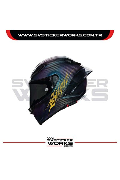 ARONA Silent Sticker Kask Sticker Kasklar Uyumlu Tek Yön 1 Adet