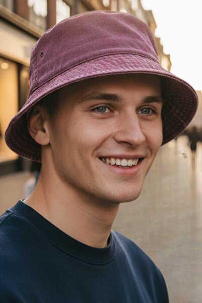 Uniquetrenders Ανδρικό καπέλο τύπου bucket από 100% βαμβάκι, vintage στυλ