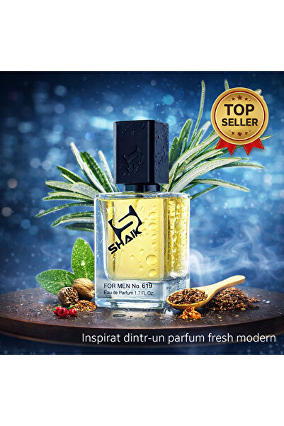 Shaik Parfum Barbati No. 619, Eau de Parfum 50ml, Note Fresh Moderne, Persist...