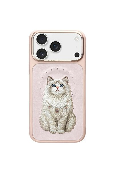 Nimmy Husă MagSafe Pisică Norocoasă Fashion pentru iPhone 17 Pro - Roz