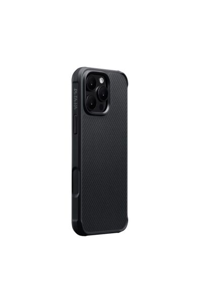 PITAKA Husă de protecție din aramidă pentru iPhone 16 Pro - Negru