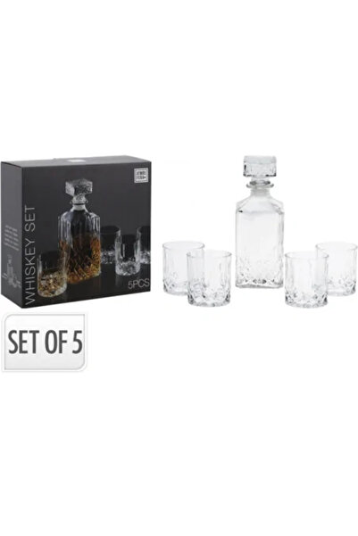 JollyMag Set decantor 900 ml cu patru pahare de whisky