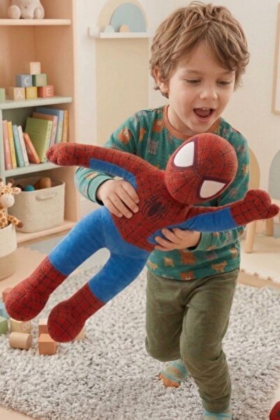 Solemia 53 cm Büyük Boy Örümcek Adam Peluş Oyuncak | Yumuşak, Sevimli ve Koleksiyonluk Hediye