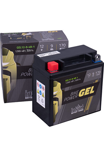 Landport (LP) IntAct GEL Motorcycle Battery 12N9-4B-1 12V 9Ah DIMENSIUNI 137X...