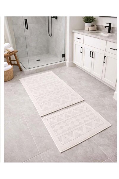 Aurada Ethnic Cotton 2-Piece Bath Mat