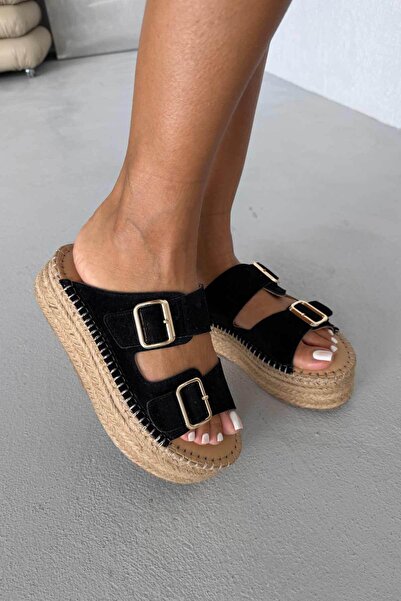 AYAKKABI PRENSİ Ellinor Piele naturală Toc cu pană din piele intoarsa NEGRA