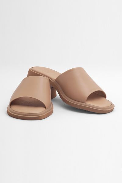 Mamito Ayakkabı Παντόφλες ίσιας σόλας από γνήσιο δέρμα İST T-100