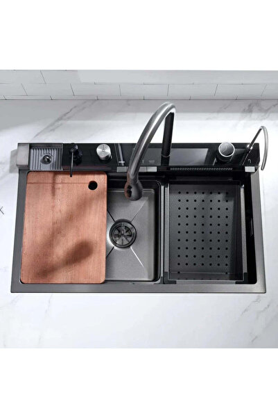 Premium Black Sink + Shower Set