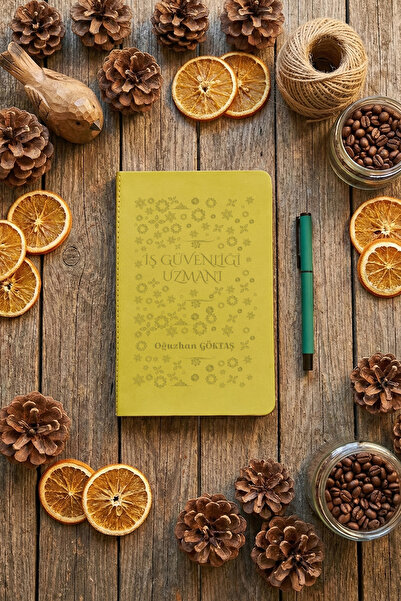 Hedizu İş Güvenliği Uzmanı Kişiye Özel Defter ve Kalem Yeşil İş Güvenliği Uzm...