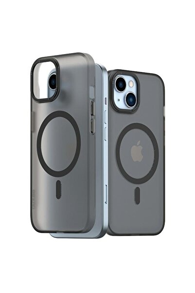 Araree Carcasă Aero Frame MagSafe pentru iPhone 15/14/13 6.1 Negru Transparent