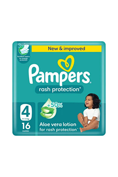 Pampers 10556 ALOE VERA RASH PROT 4 16S (9-14KG)