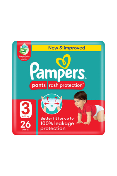 Pampers 10529 سروال راش بروت 3 26S (6-11 كجم)
