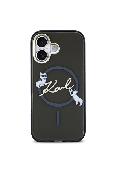 Karl Lagerfeld Choupette MagSafe Case for iPhone 17 - Black