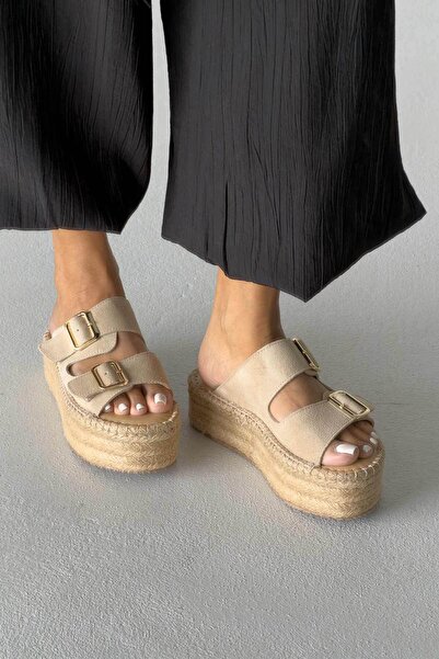 AYAKKABI PRENSİ Туфлі на платформі Ellinor з натуральної шкіри TEN SUEDE